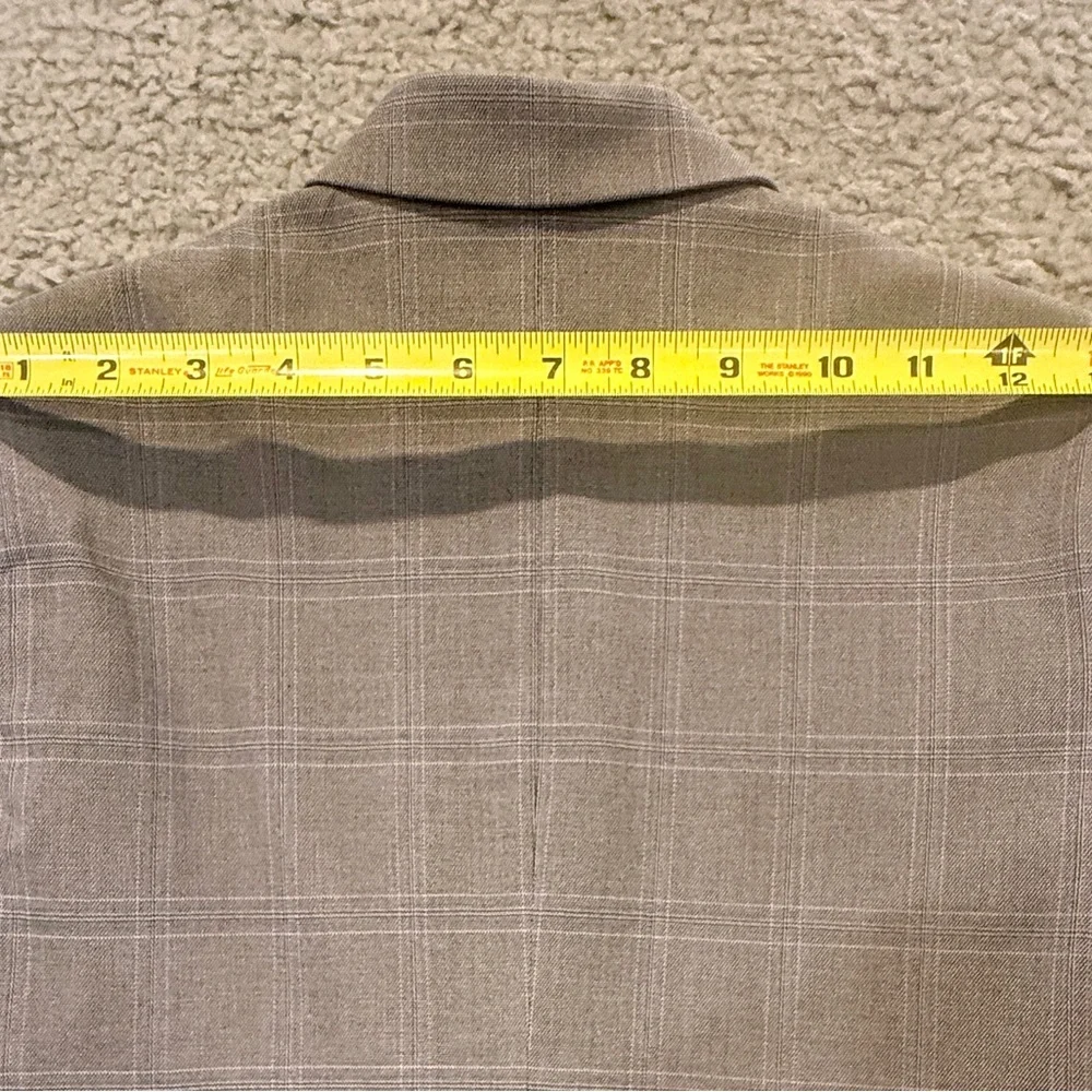 Calvin Klein Charcoal Checkered Blazer - Picture 8 of 8